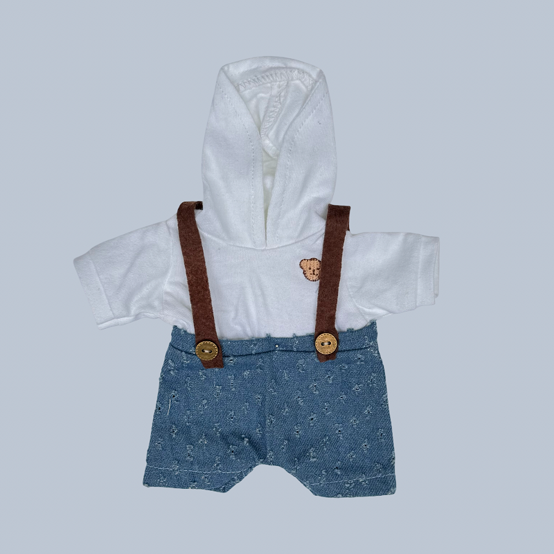 DUNGAREES WITH HOOD 08" LOGO