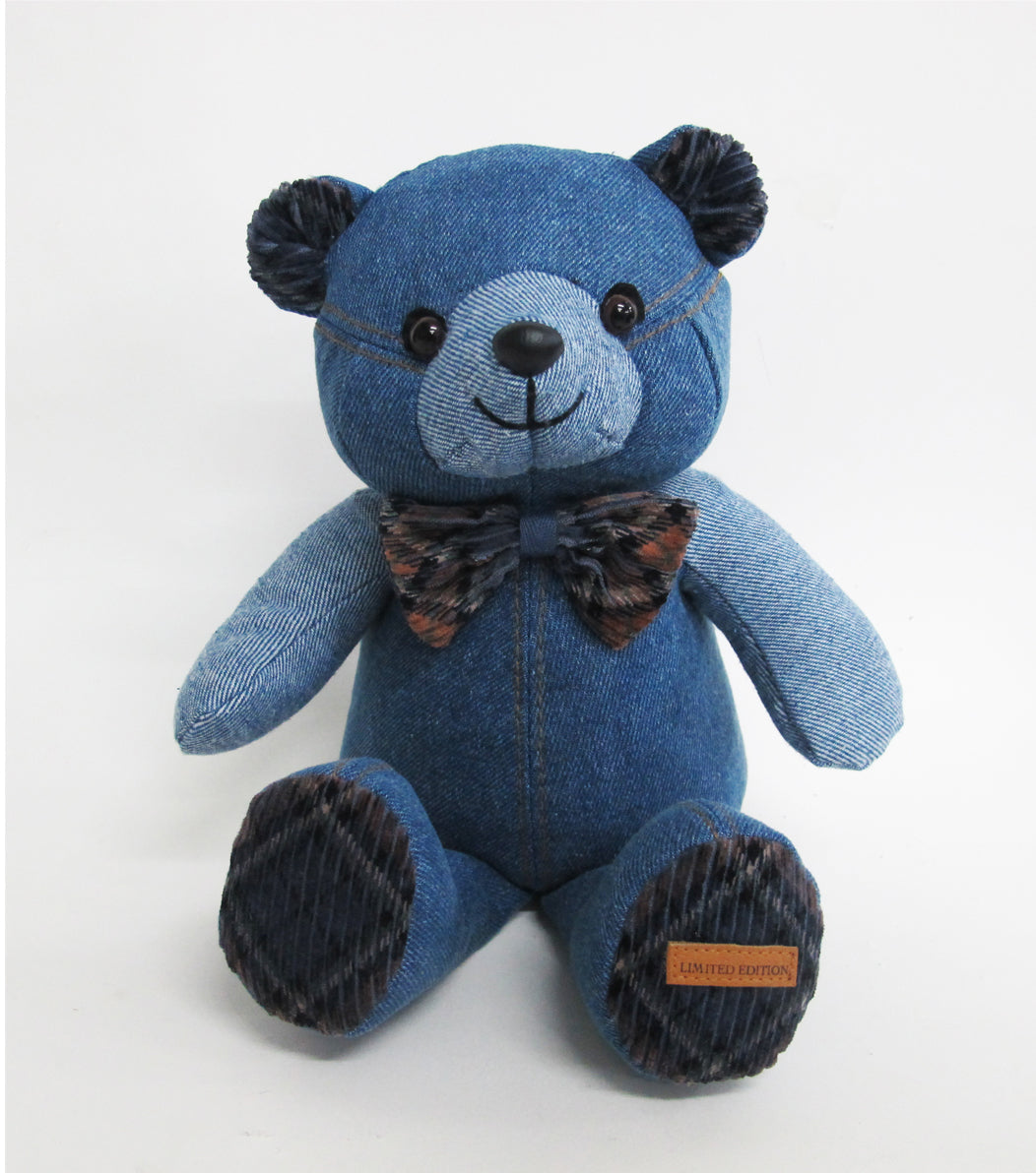 MARTIE BEAR DENIM 12"