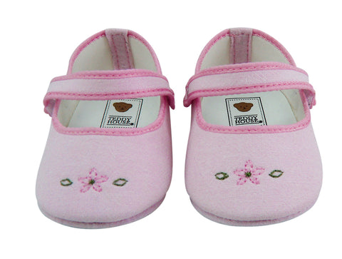 SHOES PINK FLOWER 10" - 12"