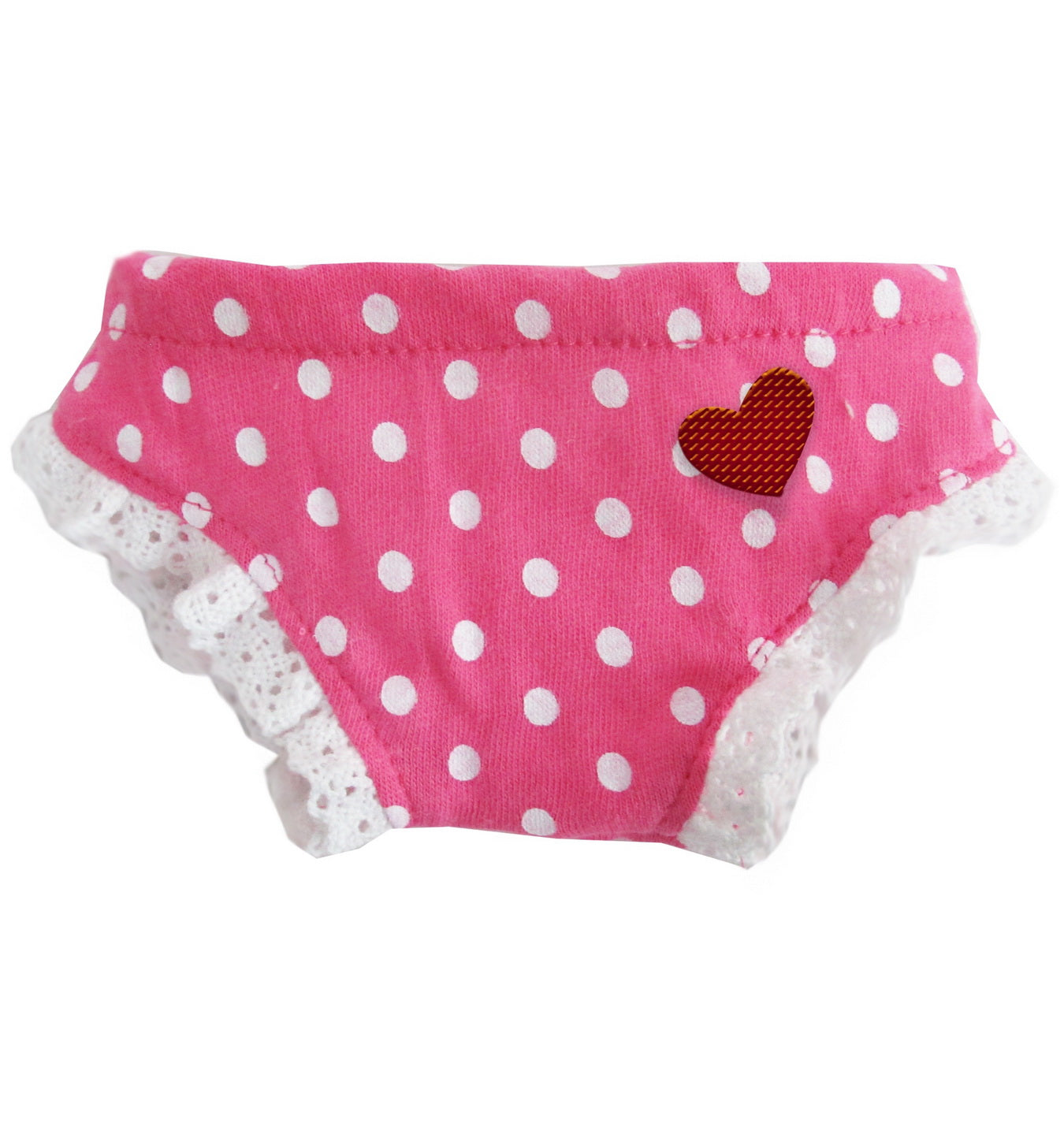 PANTIE INTO LOVE WHITE POLKA DOT 5" - 12"