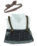 DENIM SKIRT WITH T-SHIRT 08" TEDDY IN COUNTRY