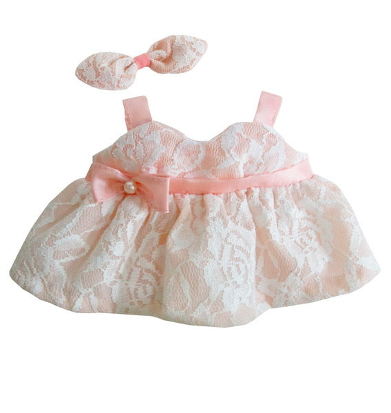 SLEEVELES LACE DRESS OLD ROSE 05" LOVELY