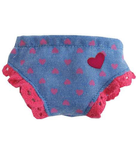 PANTIE INTO LOVE PINK HEART 5" - 12"