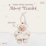TEDDY WINTER KEYCHAIN MR.BAMBI 06"