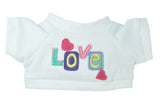 T-SHIRT W/ EMBROIDER LOVE 12" - 14" VAL