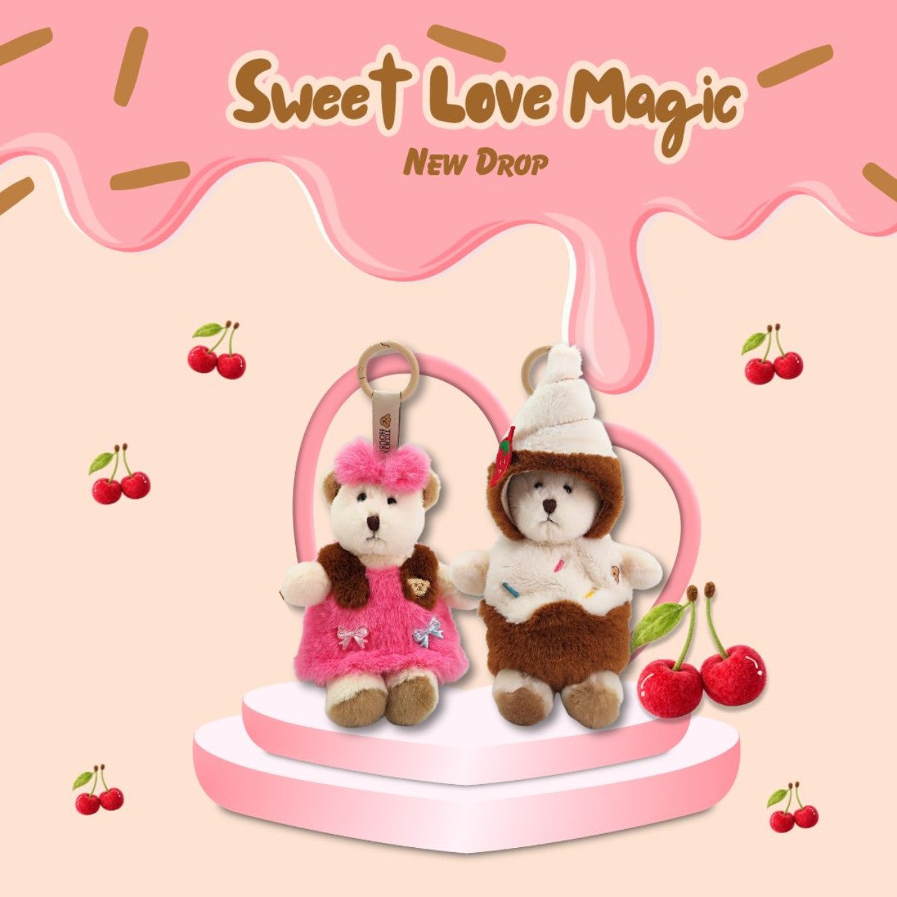 OUTFIT AROMA/KEYCHAIN LOVE FLUFF DRESS 06"