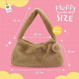 FLUFFY SHOULDER BAG PINK