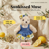 SPECIAL SET BEAR WITH DRESS LEMON JEANS 10" - 12"