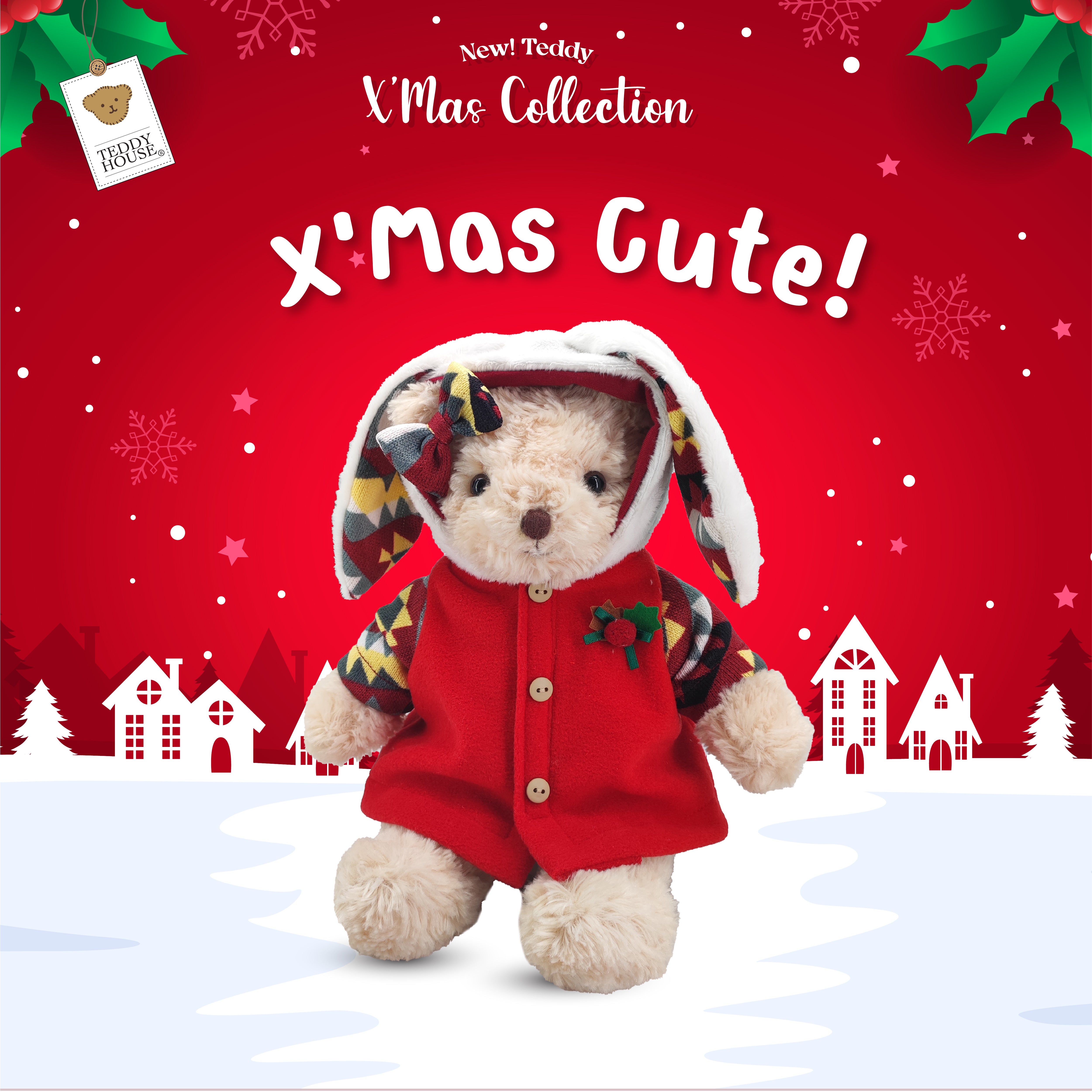 BUNNY WINTER GIRL 10" -12"