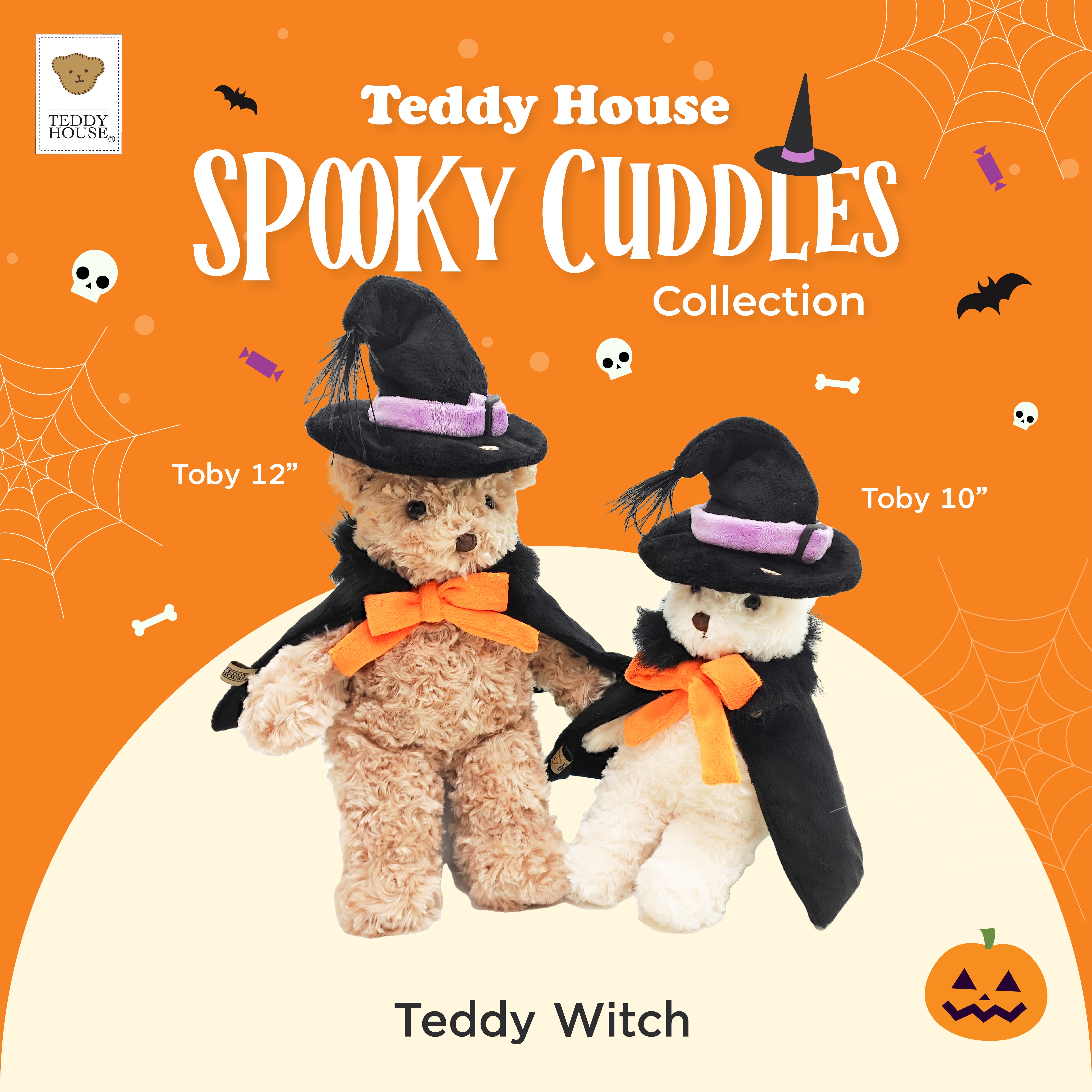 TEDDY WITCH 10"/12" ( FREE SIZE )