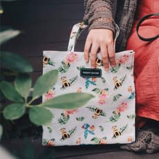 SHOPPING BAG TROPICAL LIFE (GREEN) VACAY