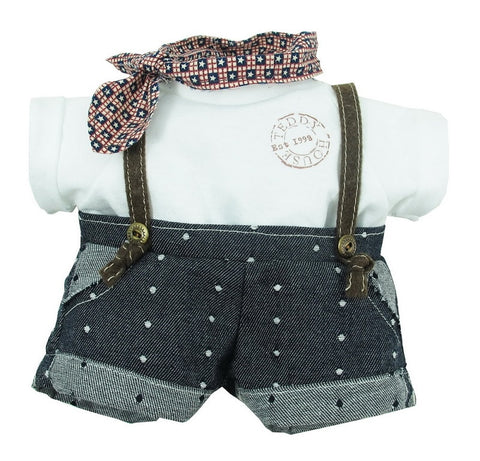 DUNGAREES W/ T-SHIRT 22" TEDDY IN COUNTRY
