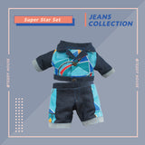 SPECIAL SET KEN T-SHIRT W/OUT SLEEVE + HOOD JEANS LOVER 12 INCHI