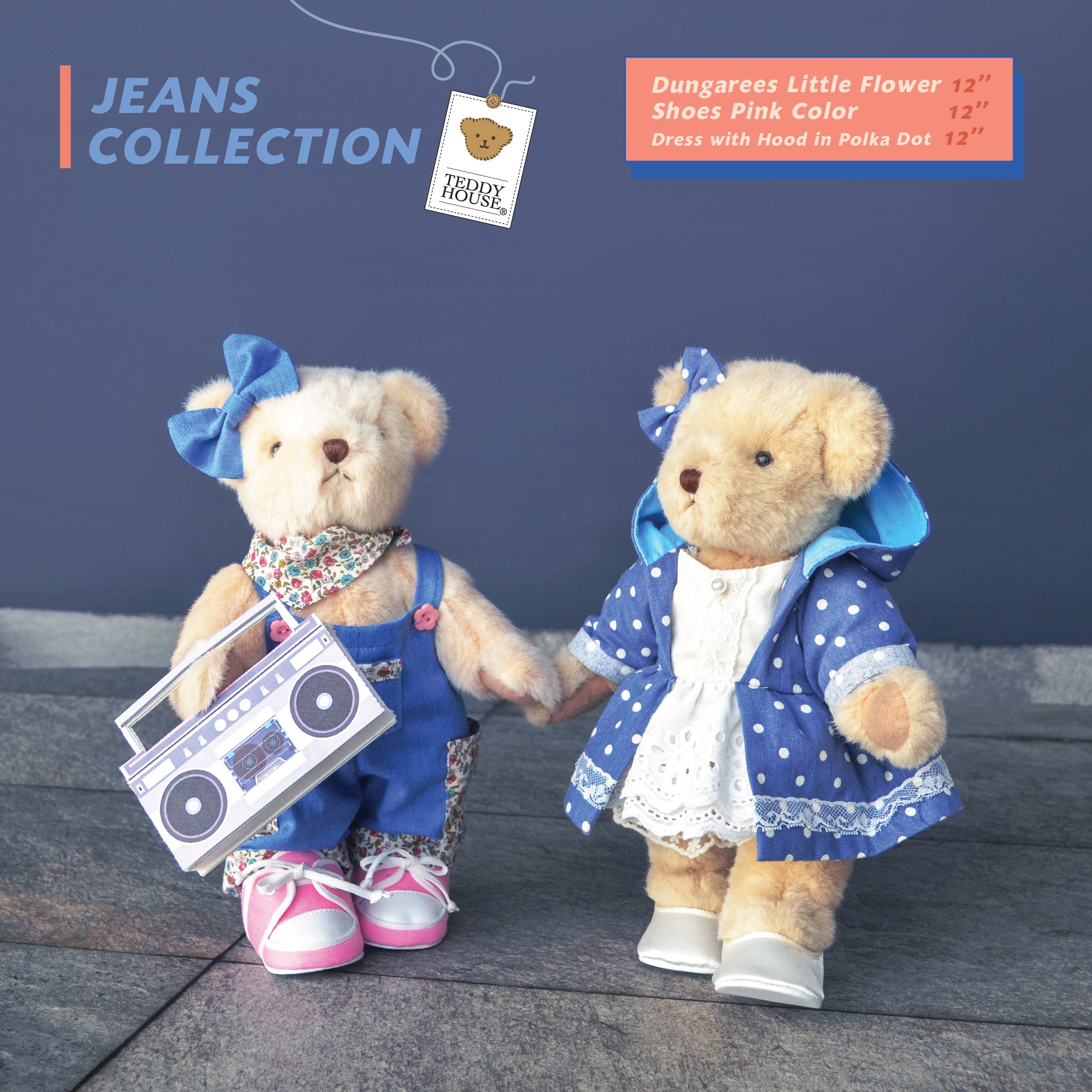 SPECIAL 2 SET BEAR KEN WITH OUTFIT + SHOES 12 INCHI