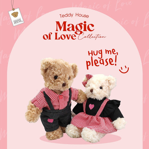 SPECIAL SET TEDDY COUPLE INTO LOVE 10" - 12"