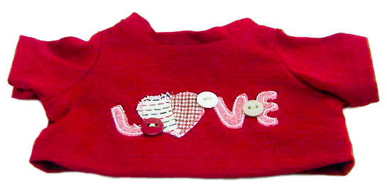 T-SHIRT W/ EMBROIDER LOVE 10" - 18"